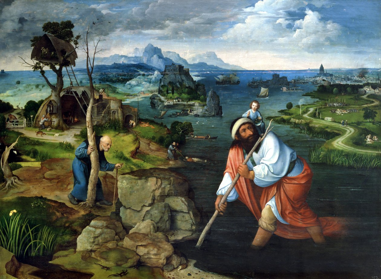 Św. Krzysztof autorstwa Joachim Patinir