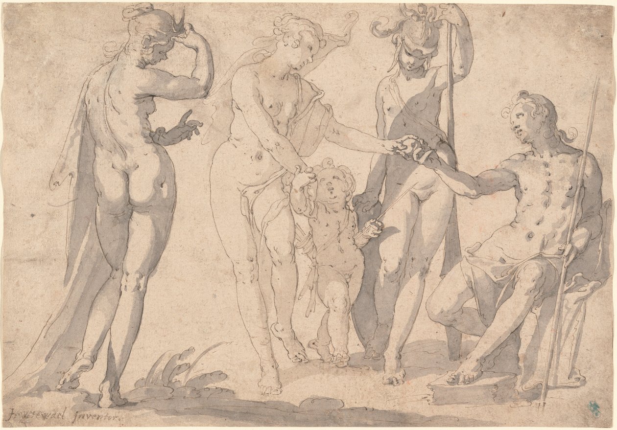 Wyrok Paryża autorstwa Joachim Wtewael or Utewael