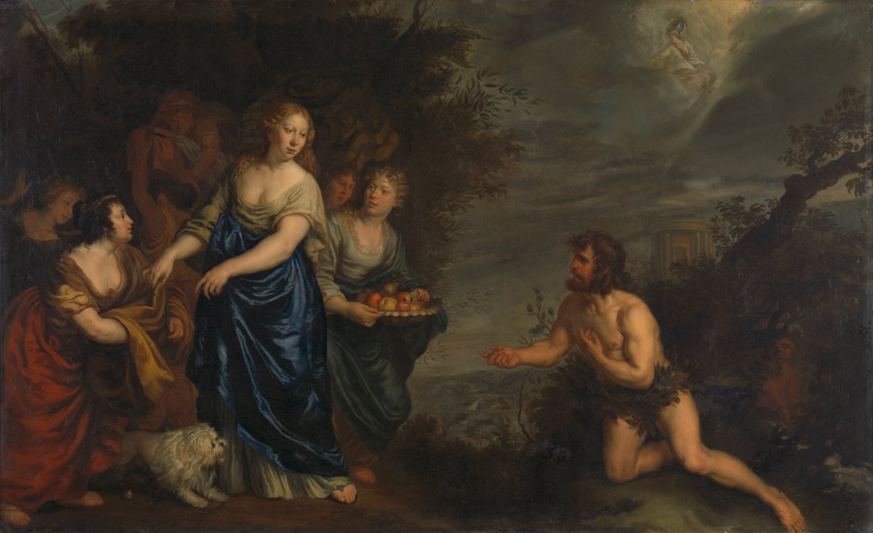 Odyseusz i Nausicaa autorstwa Joachim von Sandrart