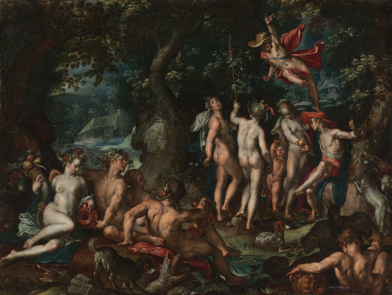 Wyrok Paryża, 1602. autorstwa Joachim Wtewael or Utewael