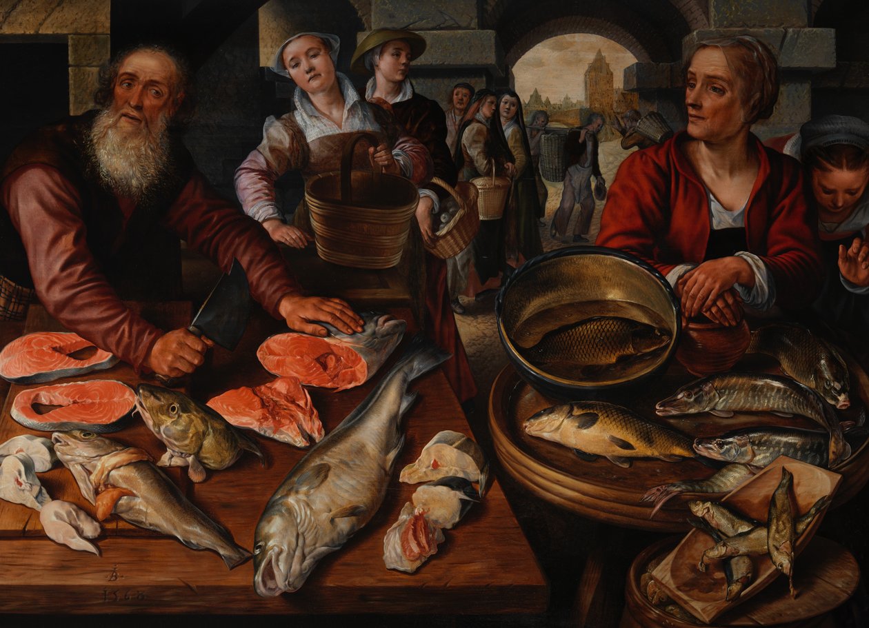 Targ Rybny, 1568. autorstwa Joachim Beuckelaer