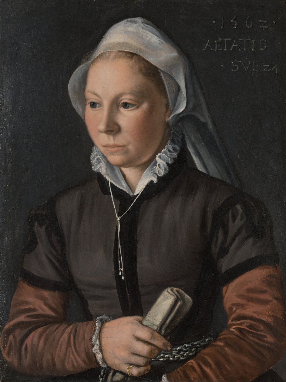 Portret młodej kobiety, 1562. autorstwa Joachim Beuckelaer