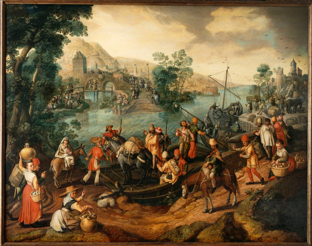 Ucieczka do Egiptu, 1563. autorstwa Joachim Beuckelaer