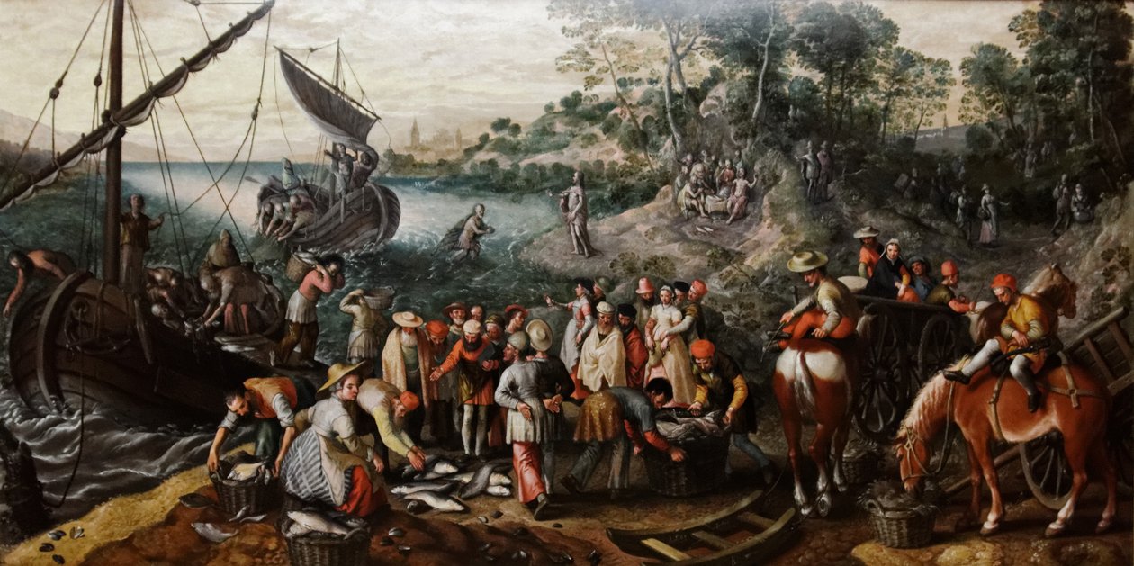 Cudowny połów ryb autorstwa Joachim Beuckelaer