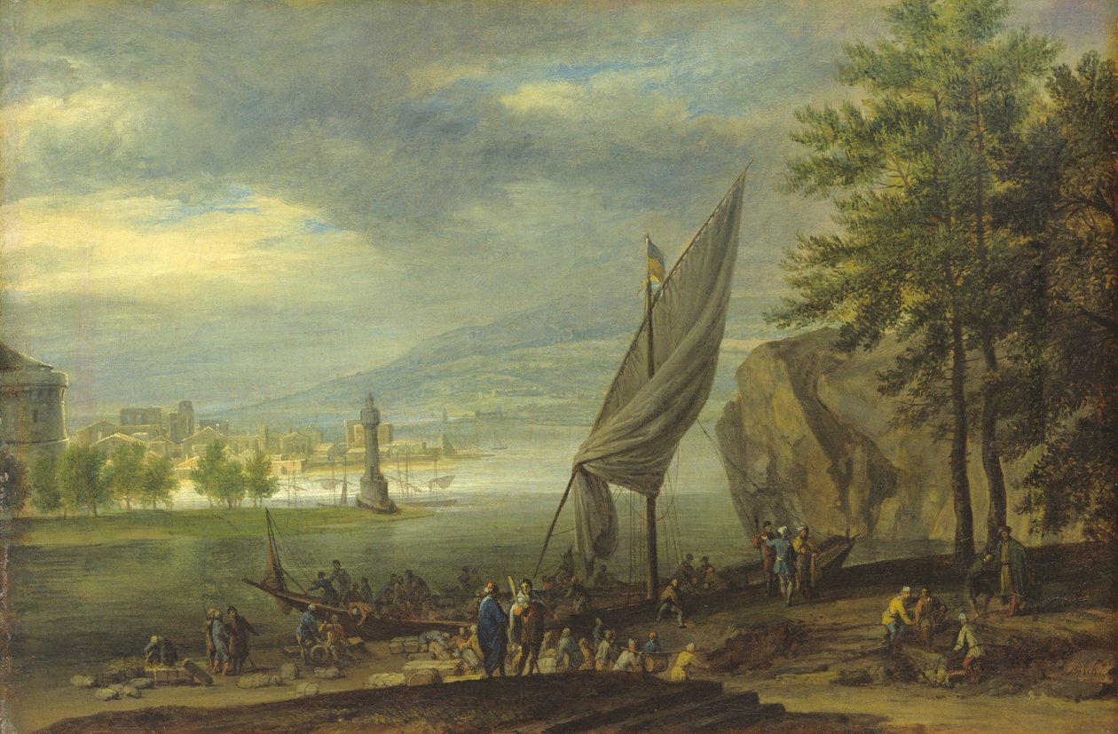 Krajobraz portowy autorstwa Joachim Franz Beich