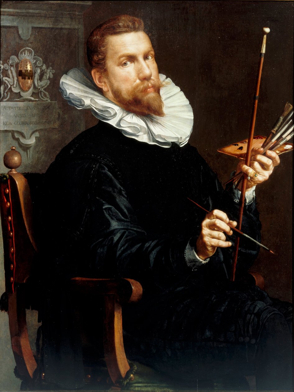 Autoportret, 1601 autorstwa Joachim Wtewael or Utewael