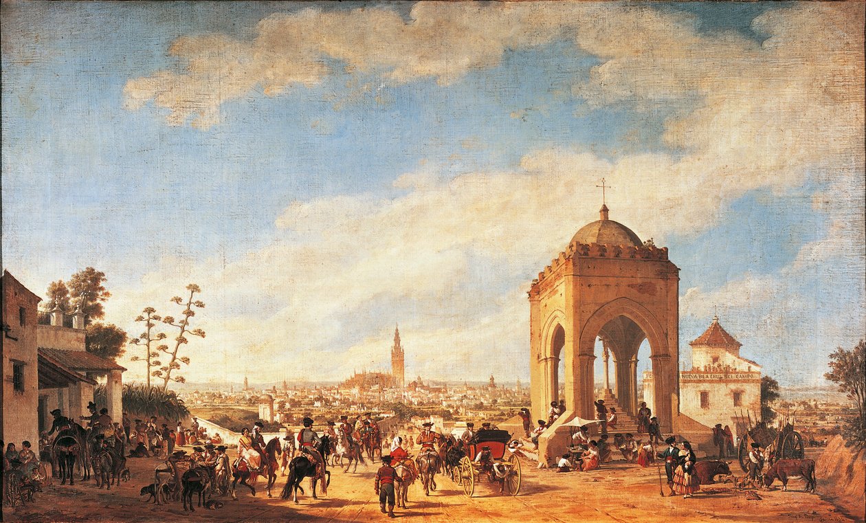 La Cruz del Campo, Sewilla autorstwa Joachin Dominguez Becquer