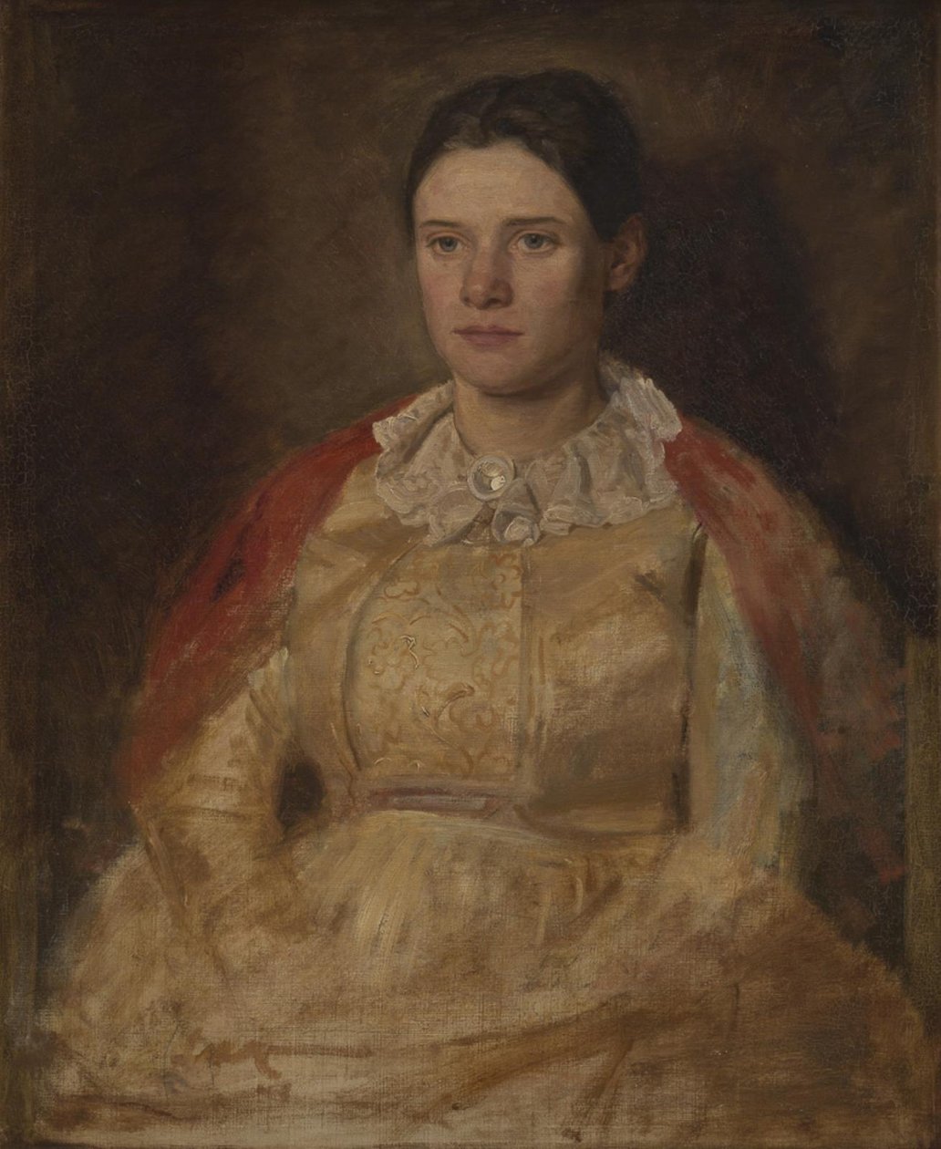 Agnete Skovgaard, z domu Lange, żona artysty autorstwa Joakim Frederik Skovgaard