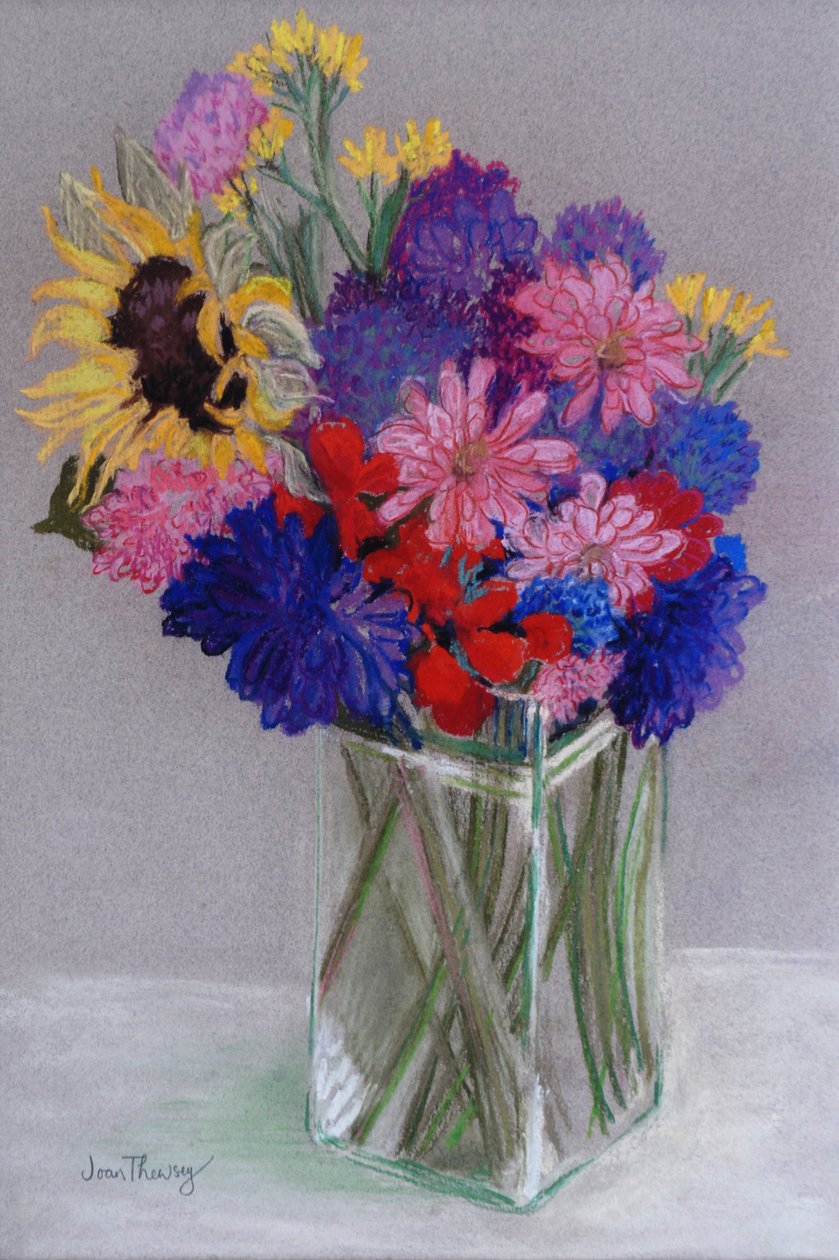 Kwiaty Jana, 2010, (pastel) autorstwa Joan Thewsey