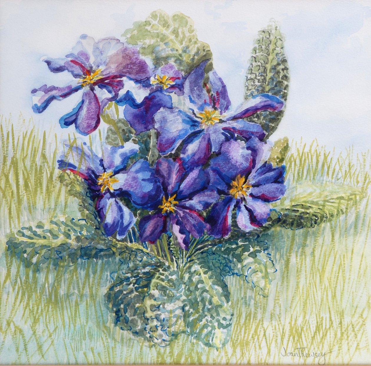 Mauve Primrose 2000 autorstwa Joan Thewsey