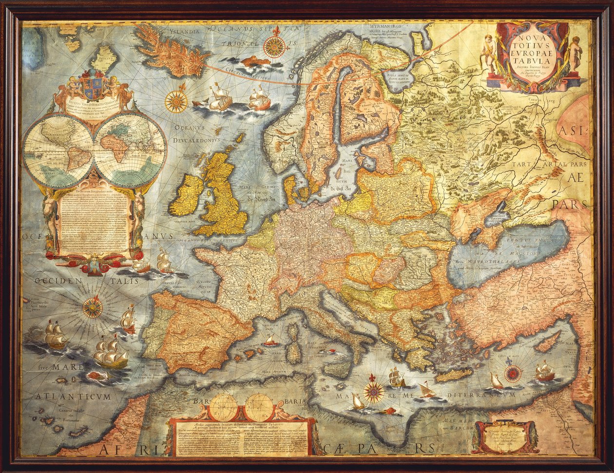 Mapa Europy 1686 autorstwa Joana Blaeu autorstwa Joan Blaeu