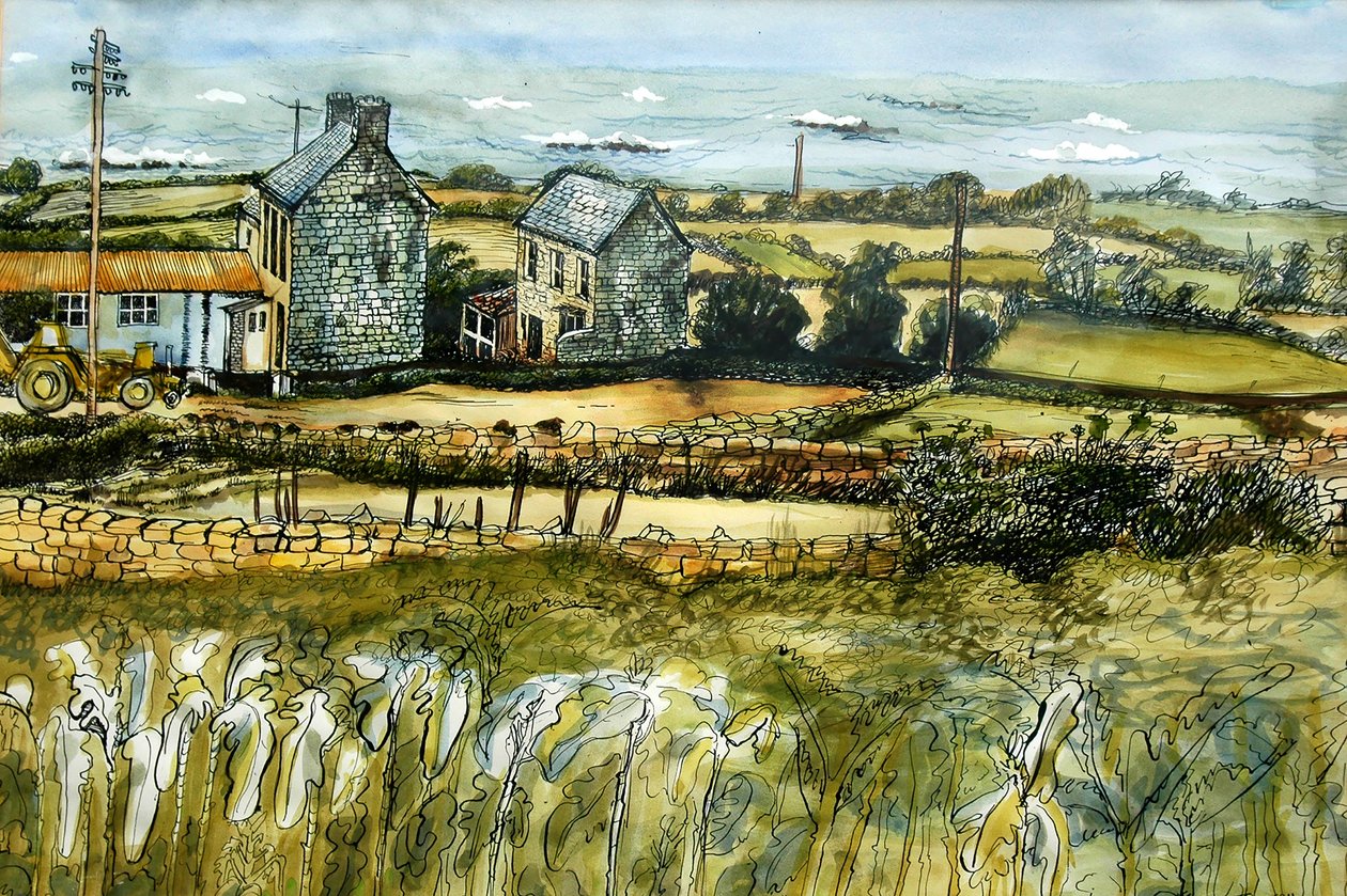 Farma i morze, LEtacq, 2012, autorstwa Joan Thewsey