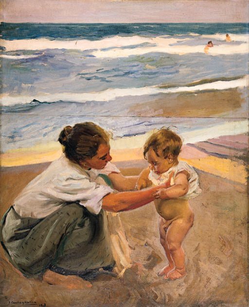 Na brzegu Marny autorstwa Joaquín Sorolla