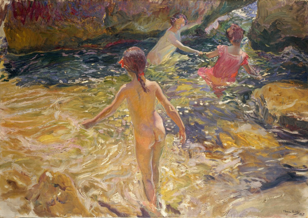 Łazienka, Jávea autorstwa Joaquín Sorolla