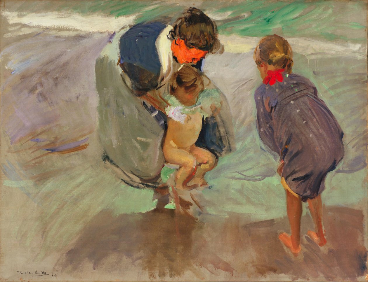 Na plaży autorstwa Joaquín Sorolla