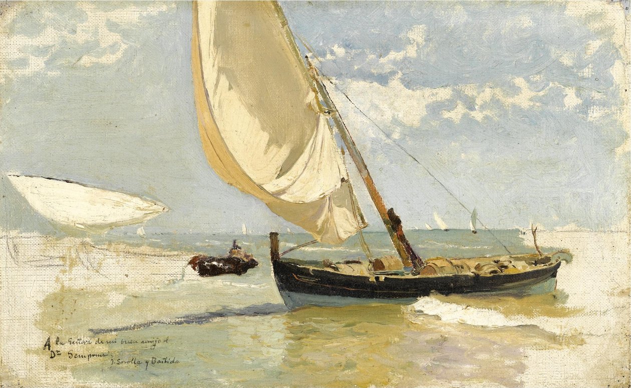Badanie plaży autorstwa Joaquín Sorolla
