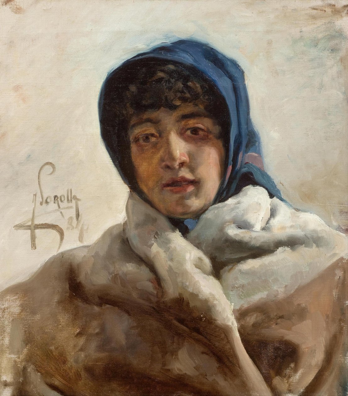 Portret kobiety autorstwa Joaquín Sorolla