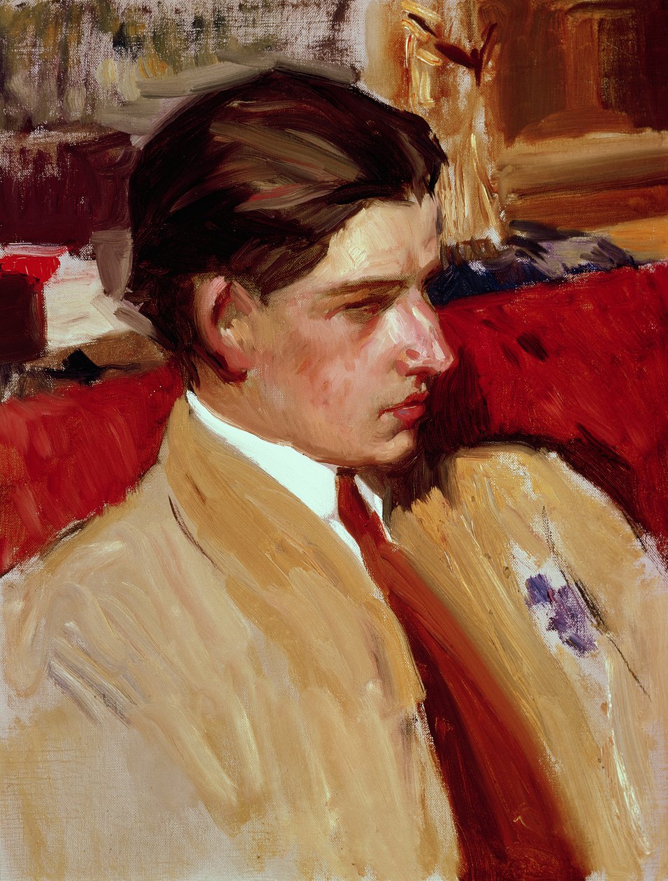 Autoportret w profilu autorstwa Joaquín Sorolla