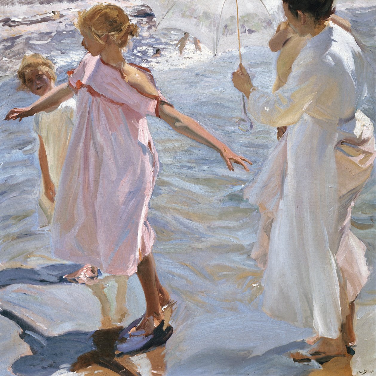 Czas na kąpiel, Walencja autorstwa Joaquín Sorolla