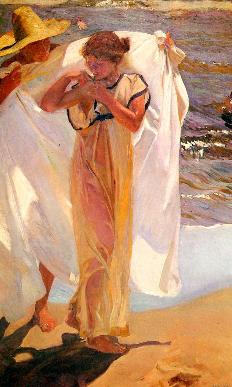 Po kąpieli, 1908. autorstwa Joaquín Sorolla