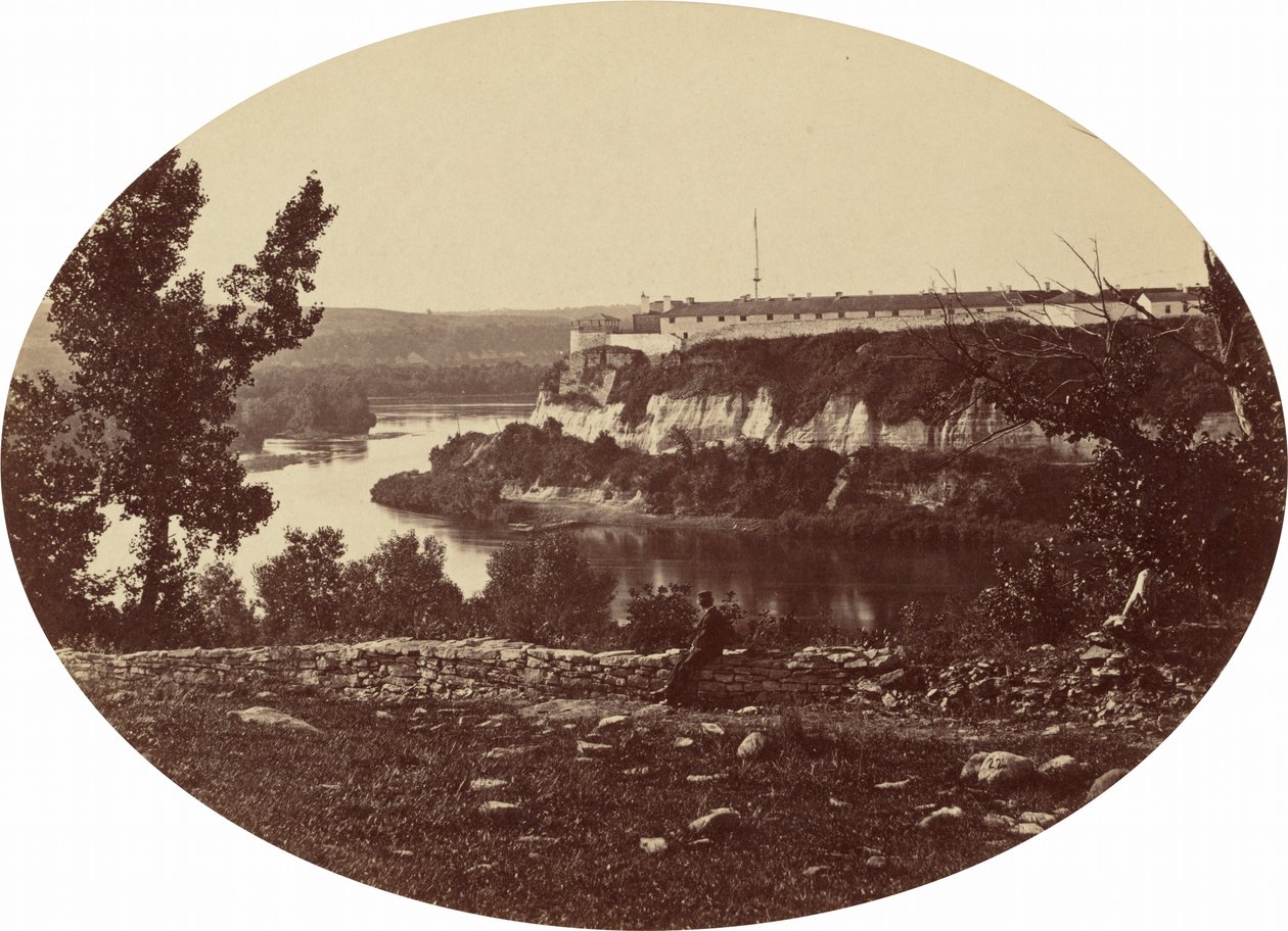 Fort Snelling, ok. 1930 r. 1865. autorstwa Joel E Whitney