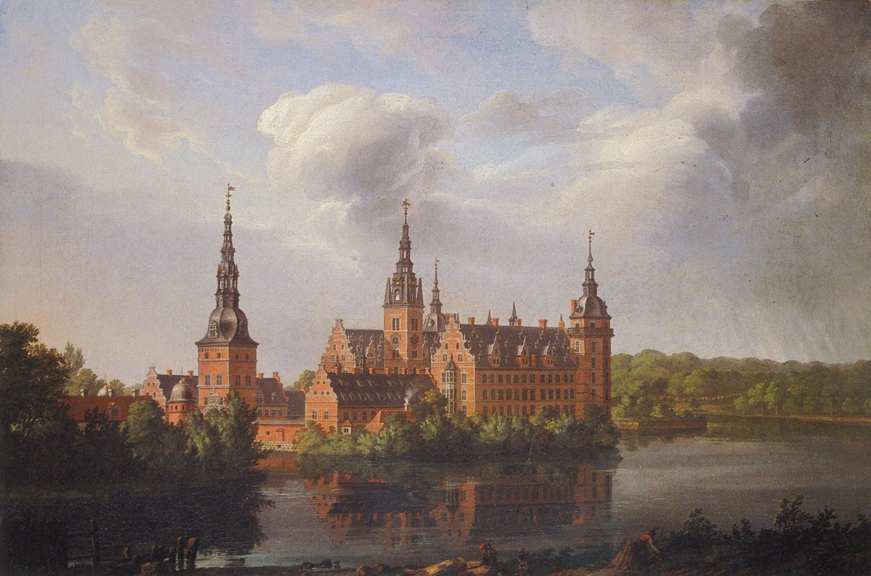 Zamek Frederiksborg autorstwa Johan Christian Dahl