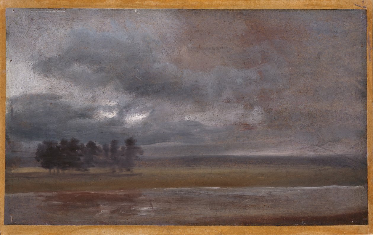 Łaba w deszczu autorstwa Johan Christian Dahl