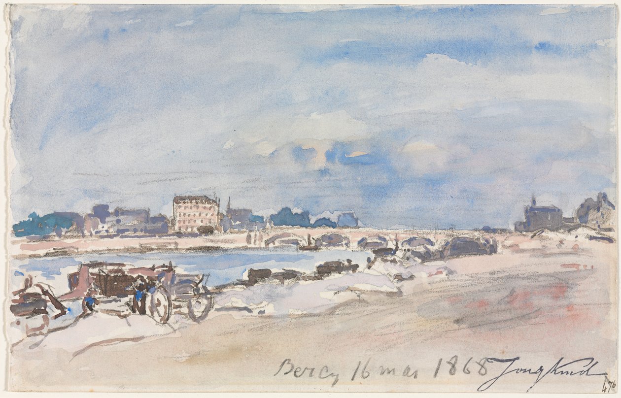 Bercy autorstwa Johan Barthold Jongkind