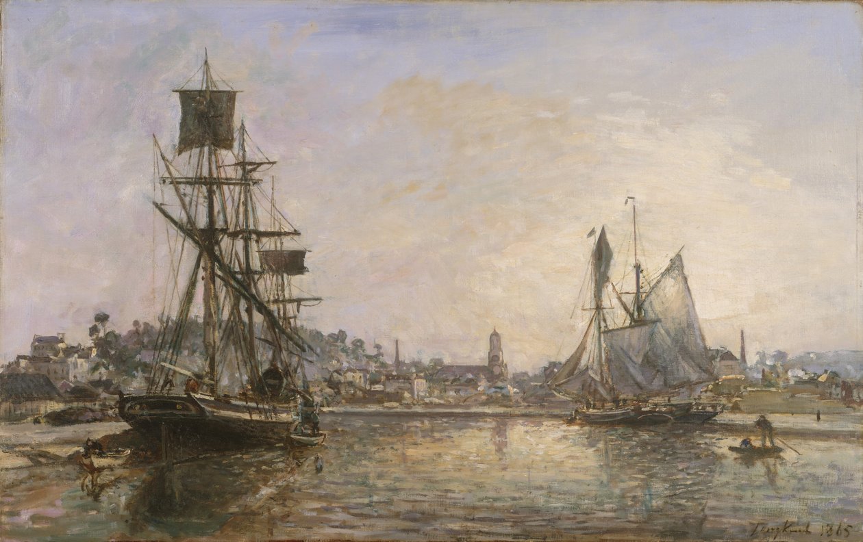 Honfleur, 1865. autorstwa Johan Barthold Jongkind