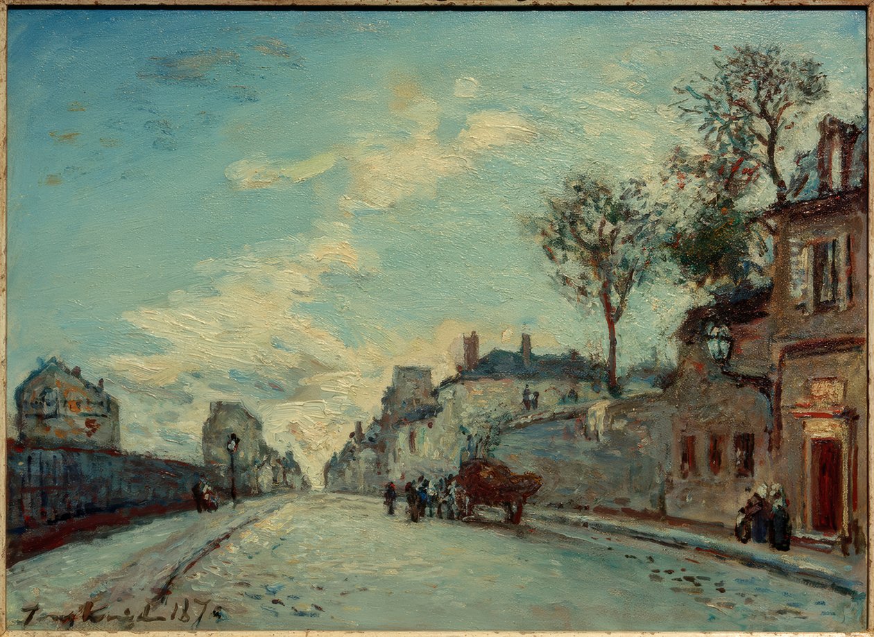 Paryż, na Rue Picpus autorstwa Johan Barthold Jongkind