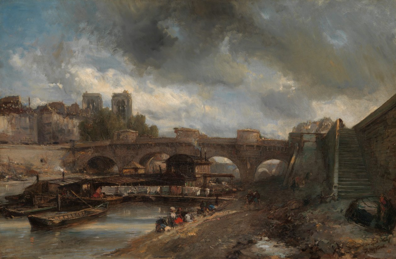 Pont Neuf, 1849-50. autorstwa Johan Barthold Jongkind