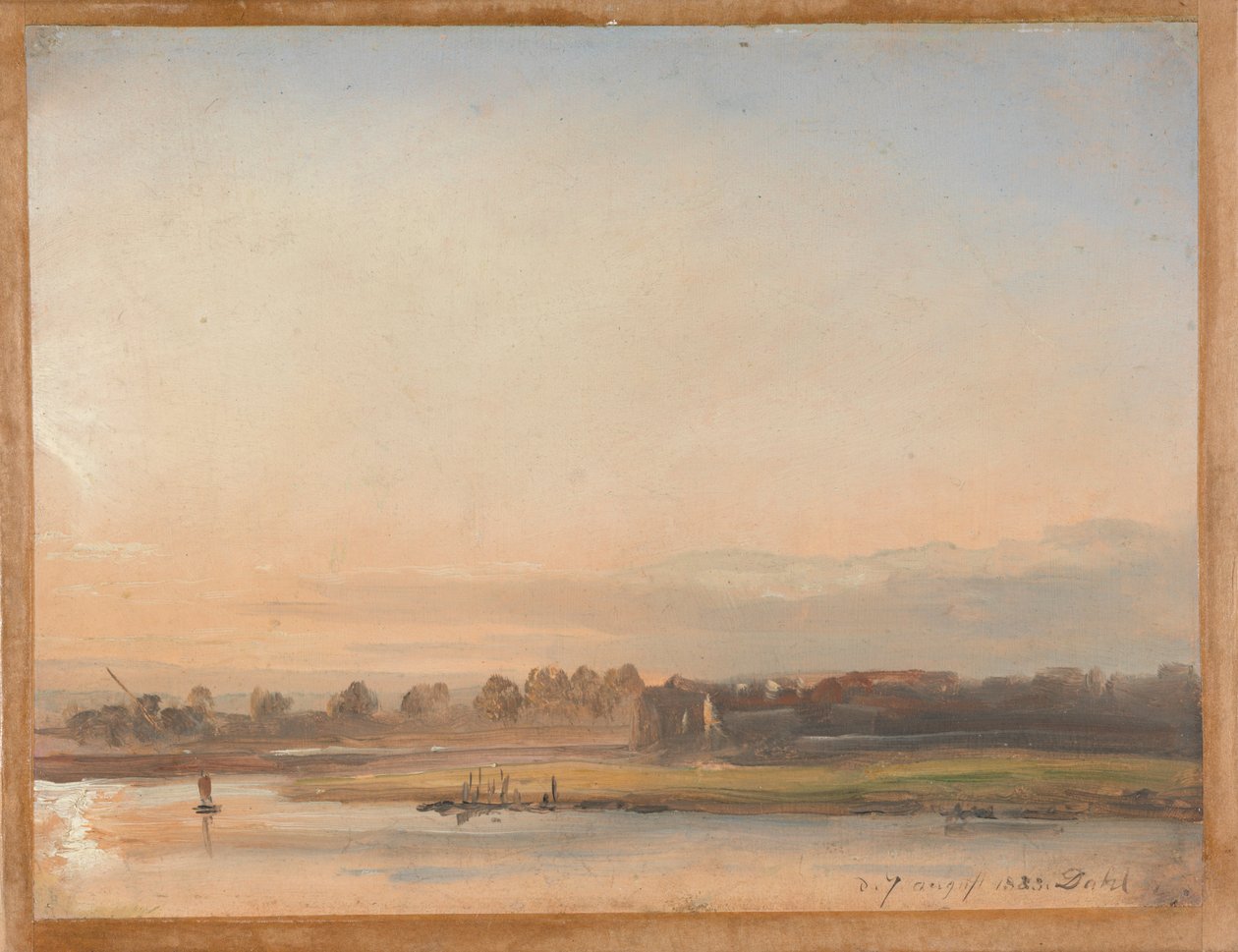 Widok na Łabę autorstwa Johan Christian Dahl