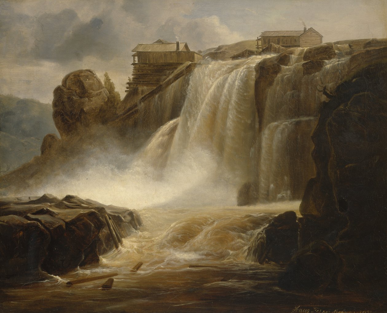 Haugfossen autorstwa Johan Fredrik Eckersberg
