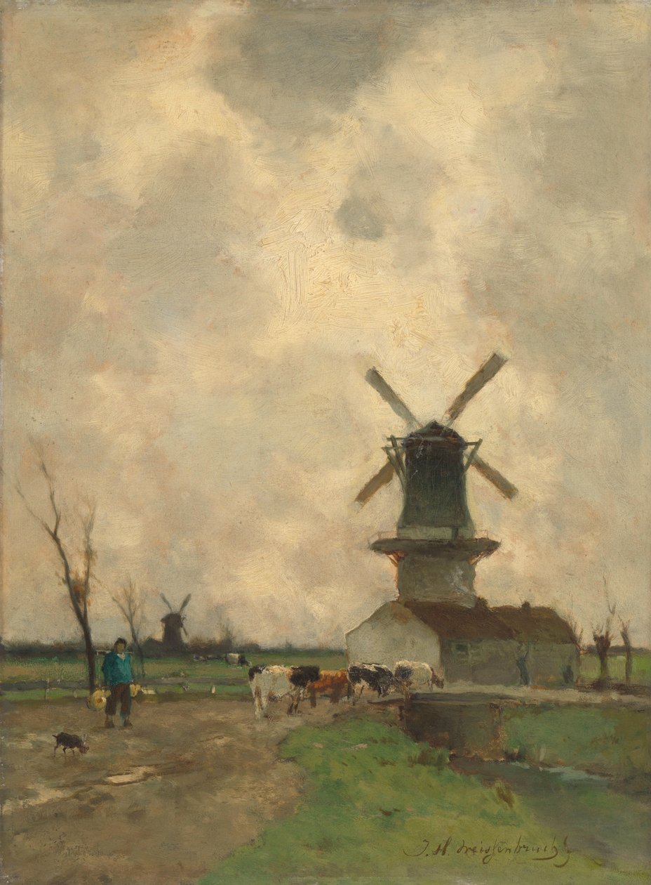 Młyn autorstwa Johan Hendrik Weissenbruch