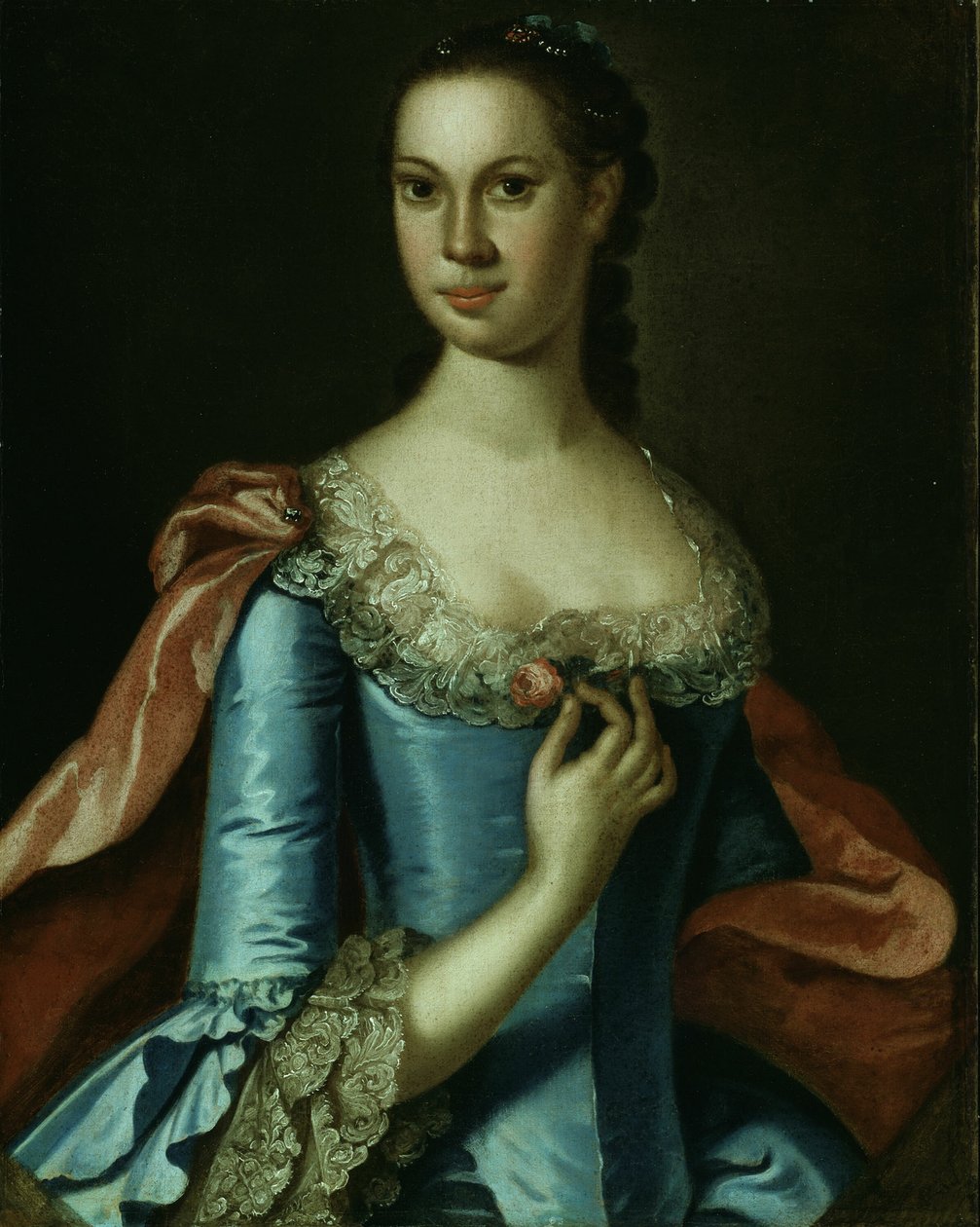 Pani William Carmichael, 176478. autorstwa Johan Hesselius