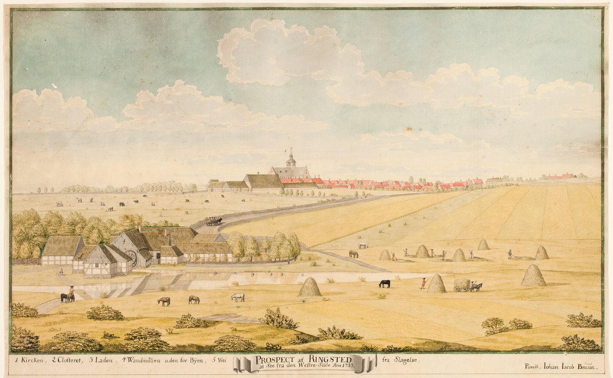 Perspektywa Ringsted autorstwa Johan Jacob Bruun