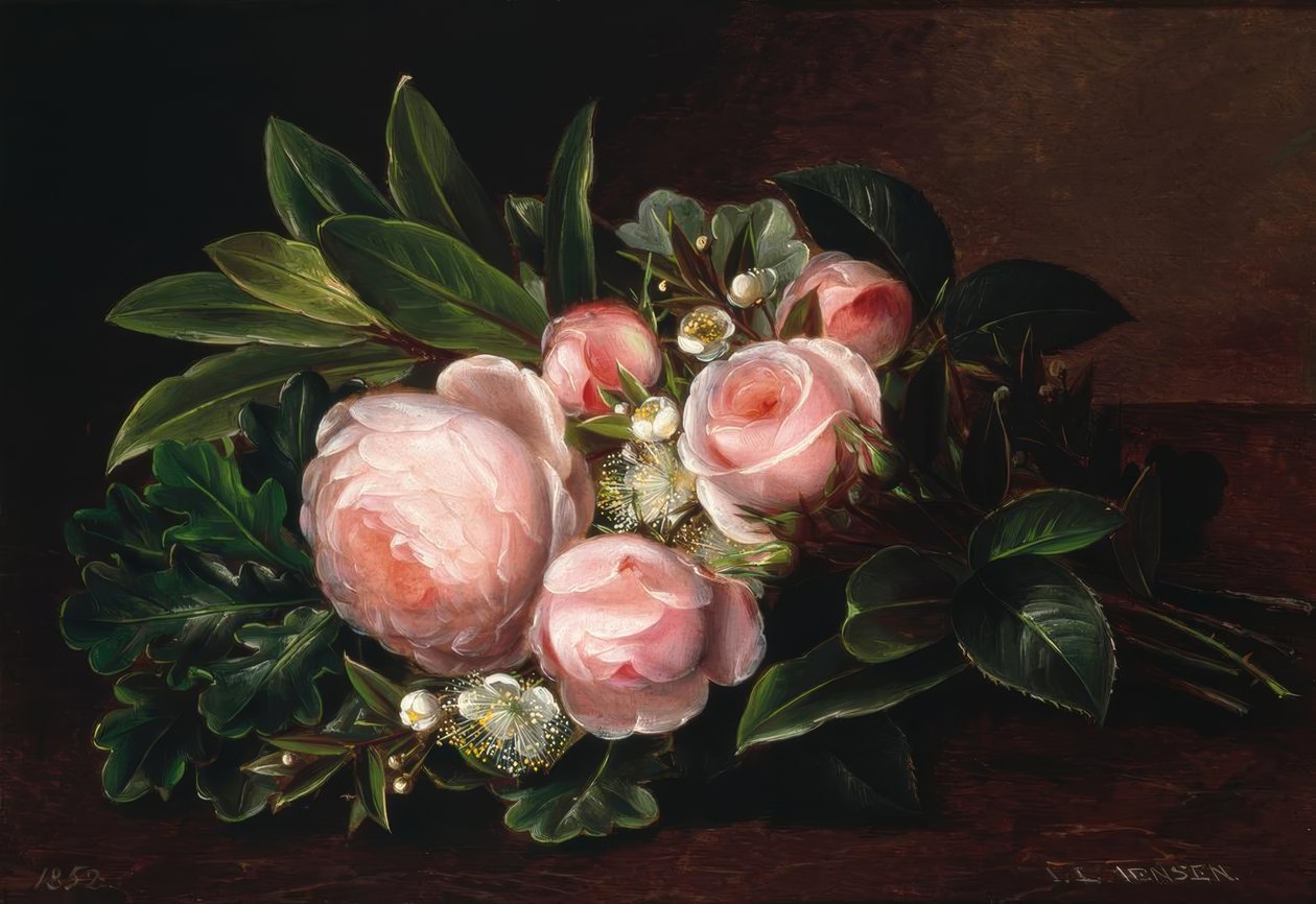 J.L.Jensen, Rosenstillleben autorstwa Johan Laurentz Jensen