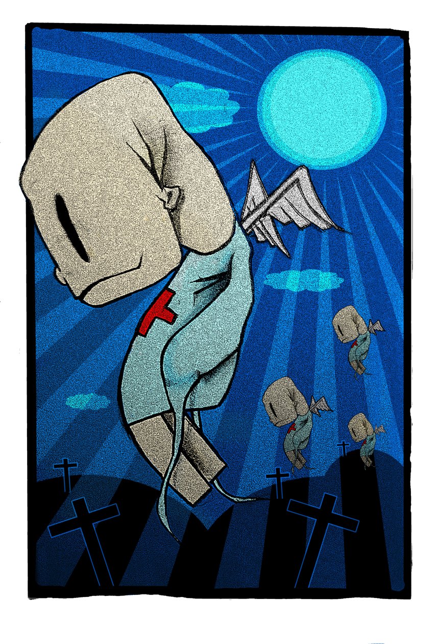 Zombie, 2012 (ilustracja) autorstwa Johan Lilja