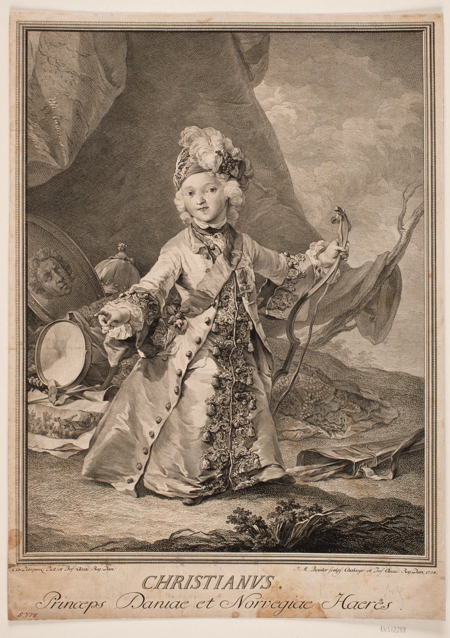 Christian VII jako dziecko autorstwa Johan Martin Preisler