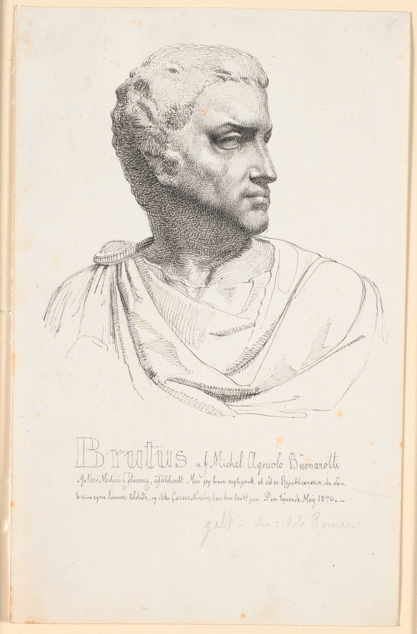 Brutushoved autorstwa Johan Thomas Lundbye