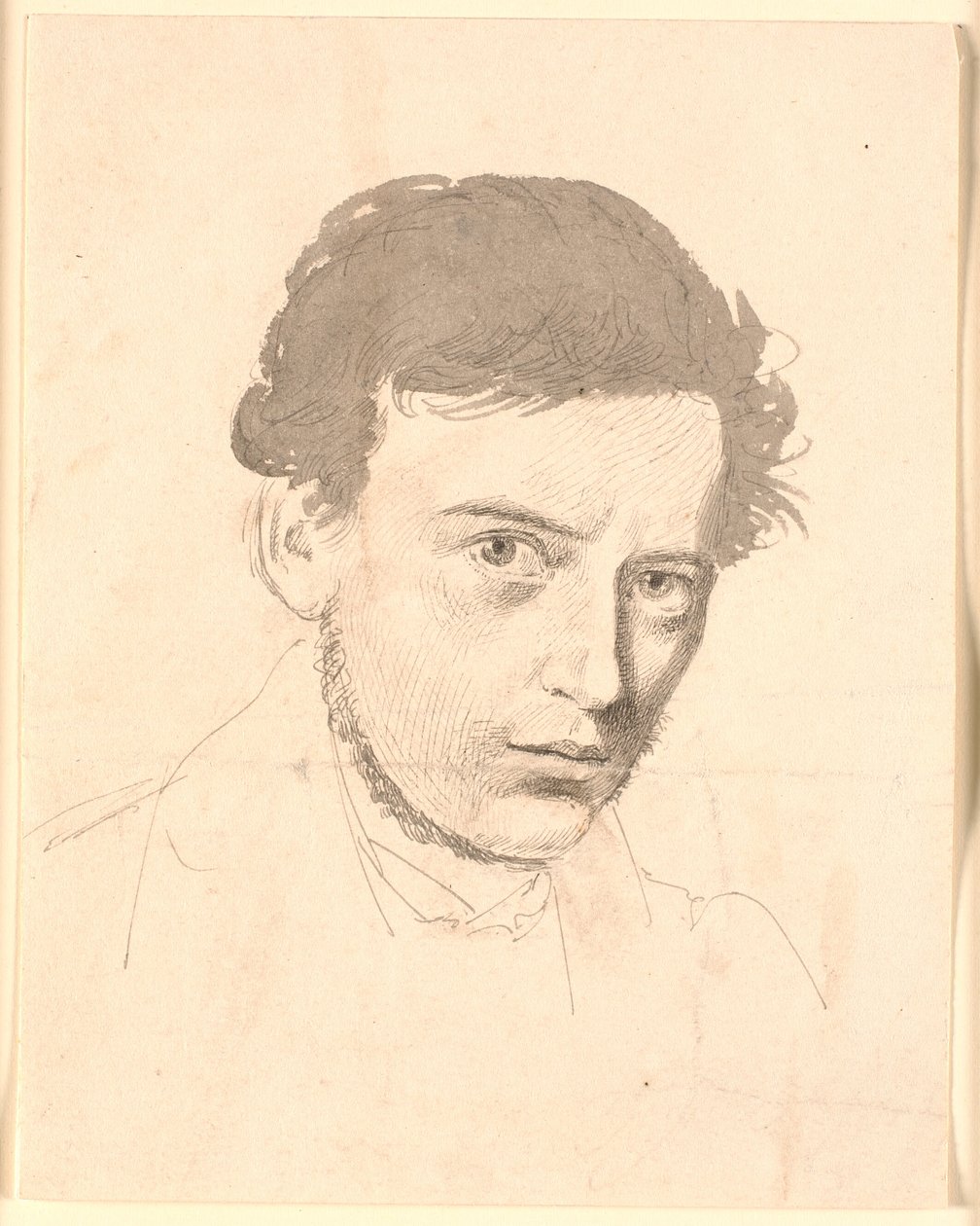 Portret młodego mężczyzny autorstwa Johan Thomas Lundbye