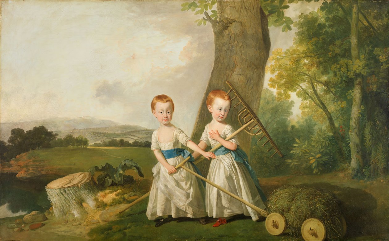 Portret dzieci tępych, 1766-80. autorstwa Johan Zoffany