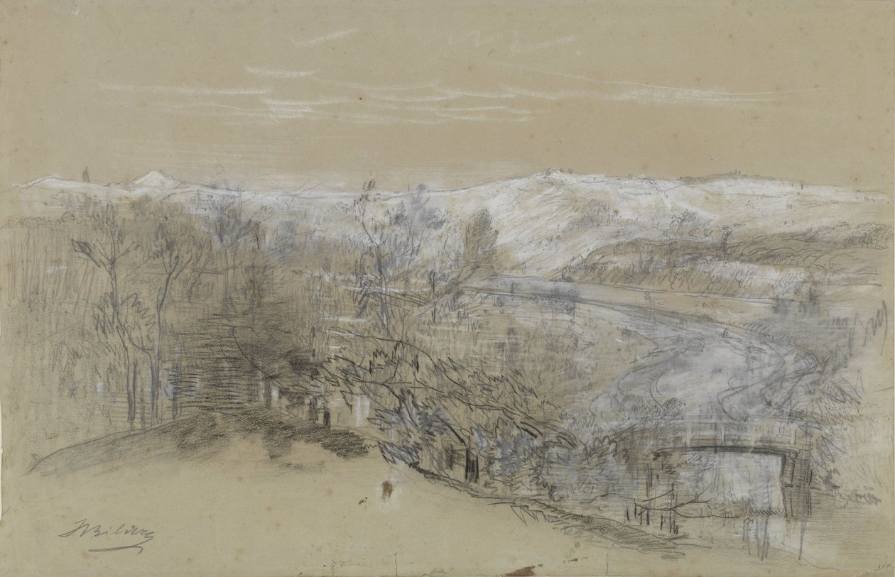 Widok na Zandberg, niedaleko Elswout, Bloemendaal, Holandia autorstwa Johannes Warnardus Bilders