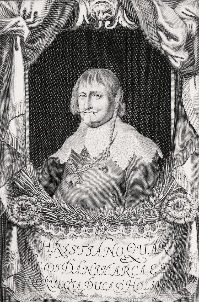 Chrystian IV z Danii autorstwa Johann Alexander Boener