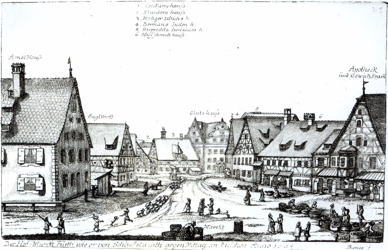 Германы захын хот, 1704 поли autorstwa Johann Alexander Boener