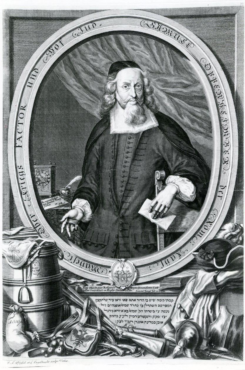 Samuel Oppenheimer (1630-1703) autorstwa Johann Andreas Pfeffel