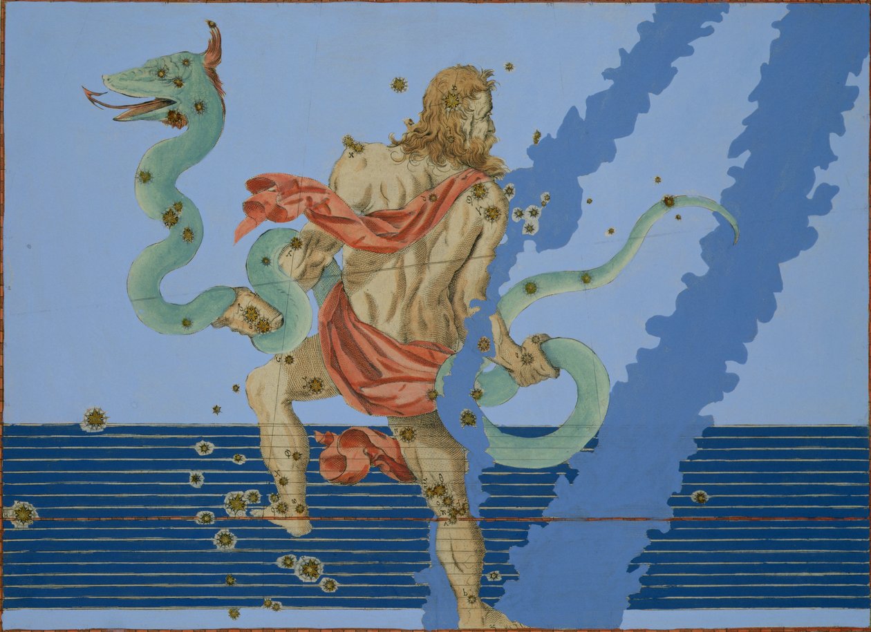 Konstelacja grupy Ophiuchus, z 