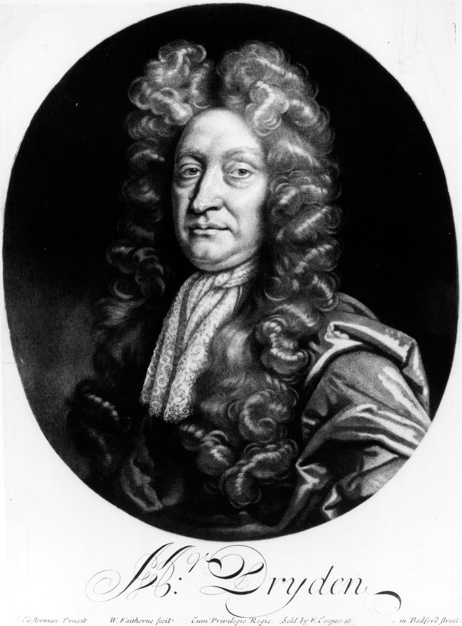 John Dryden (1631-1700) rytowany przez Williama Faithorne