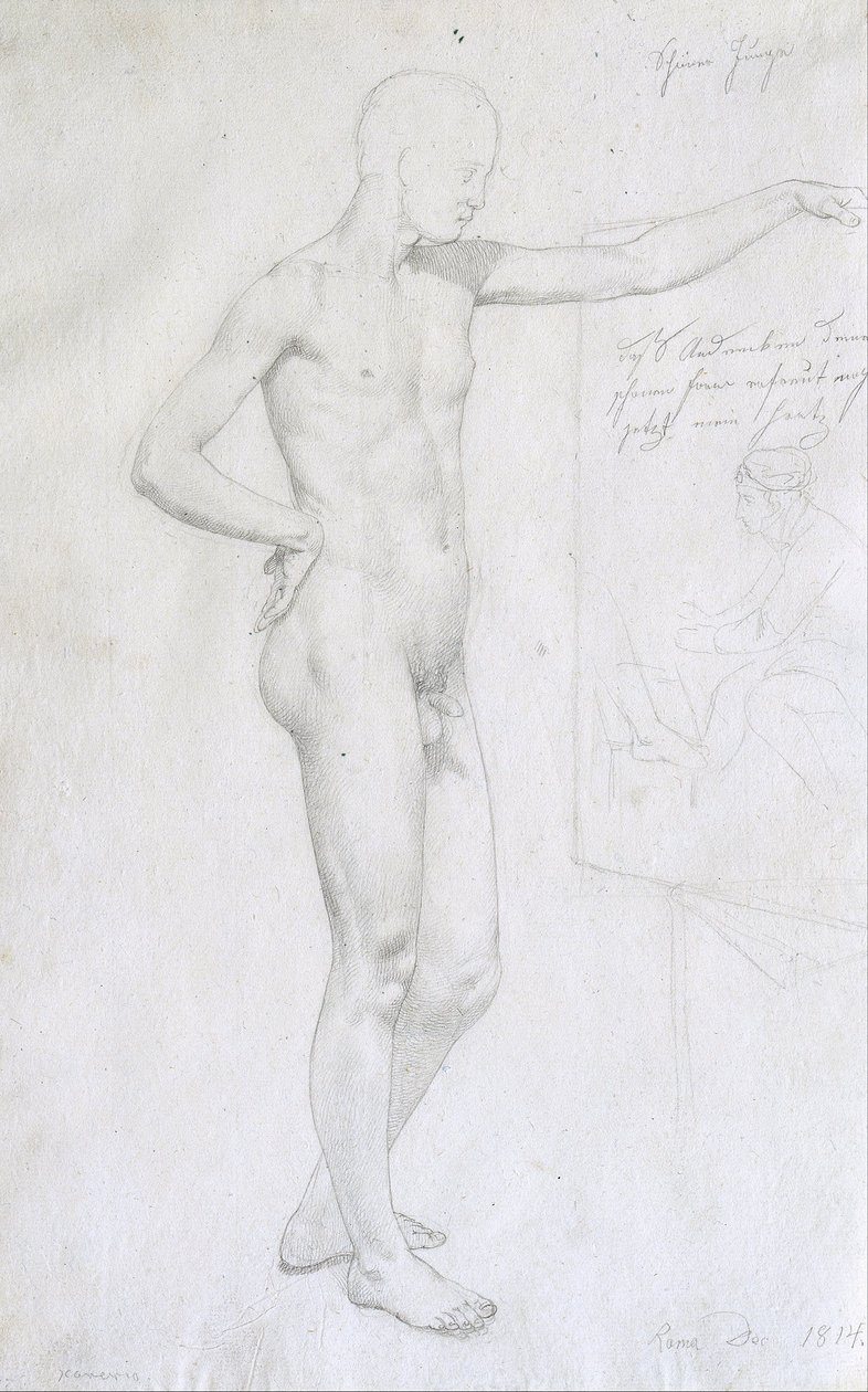 Przystojny chłopak autorstwa Johann Evangelist Scheffer von Leonhartshof