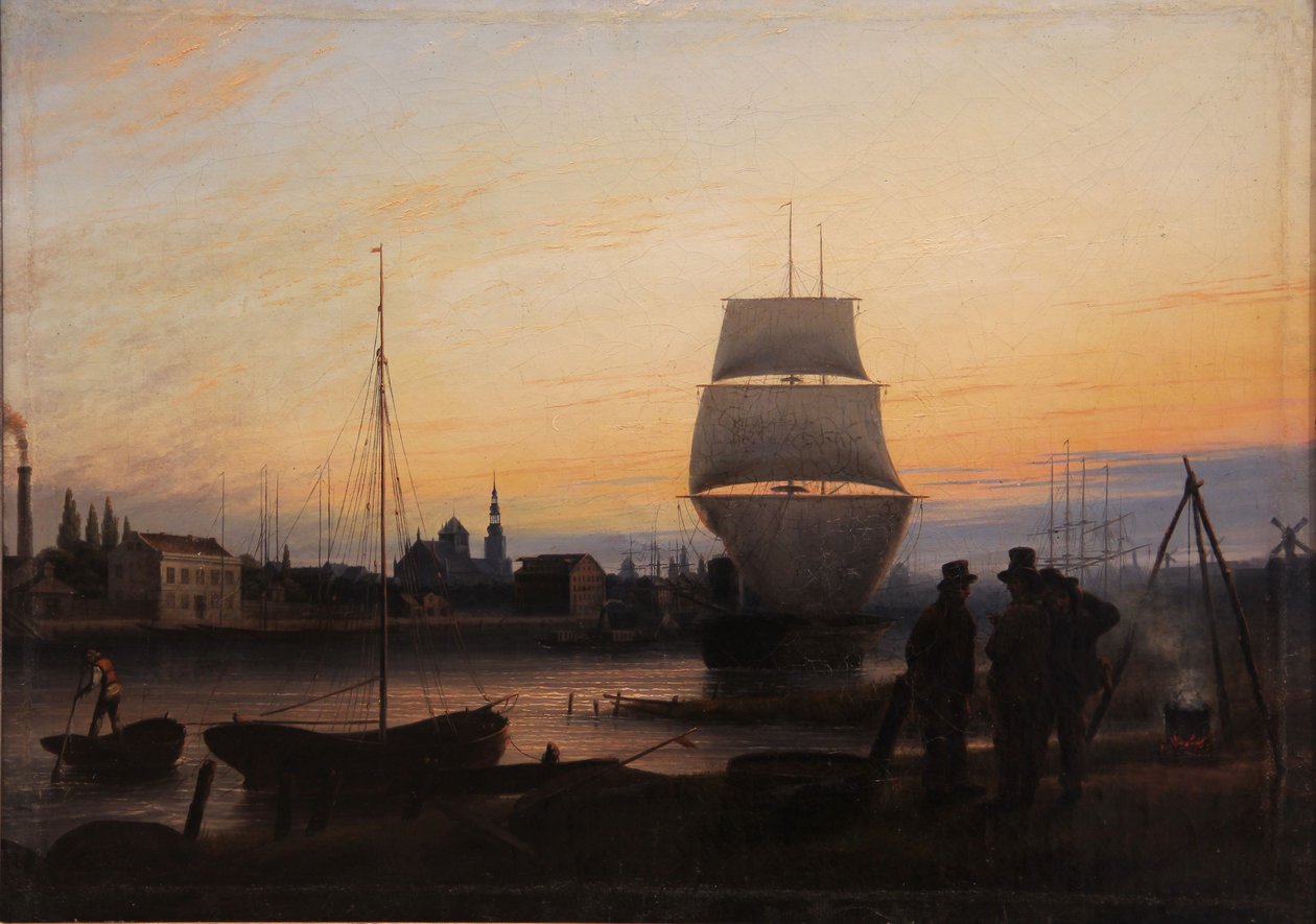 Port w Greifswaldzie autorstwa Johann Friedrich Boeck